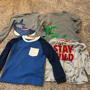 Set of 4 boys long sleeve T-shirts